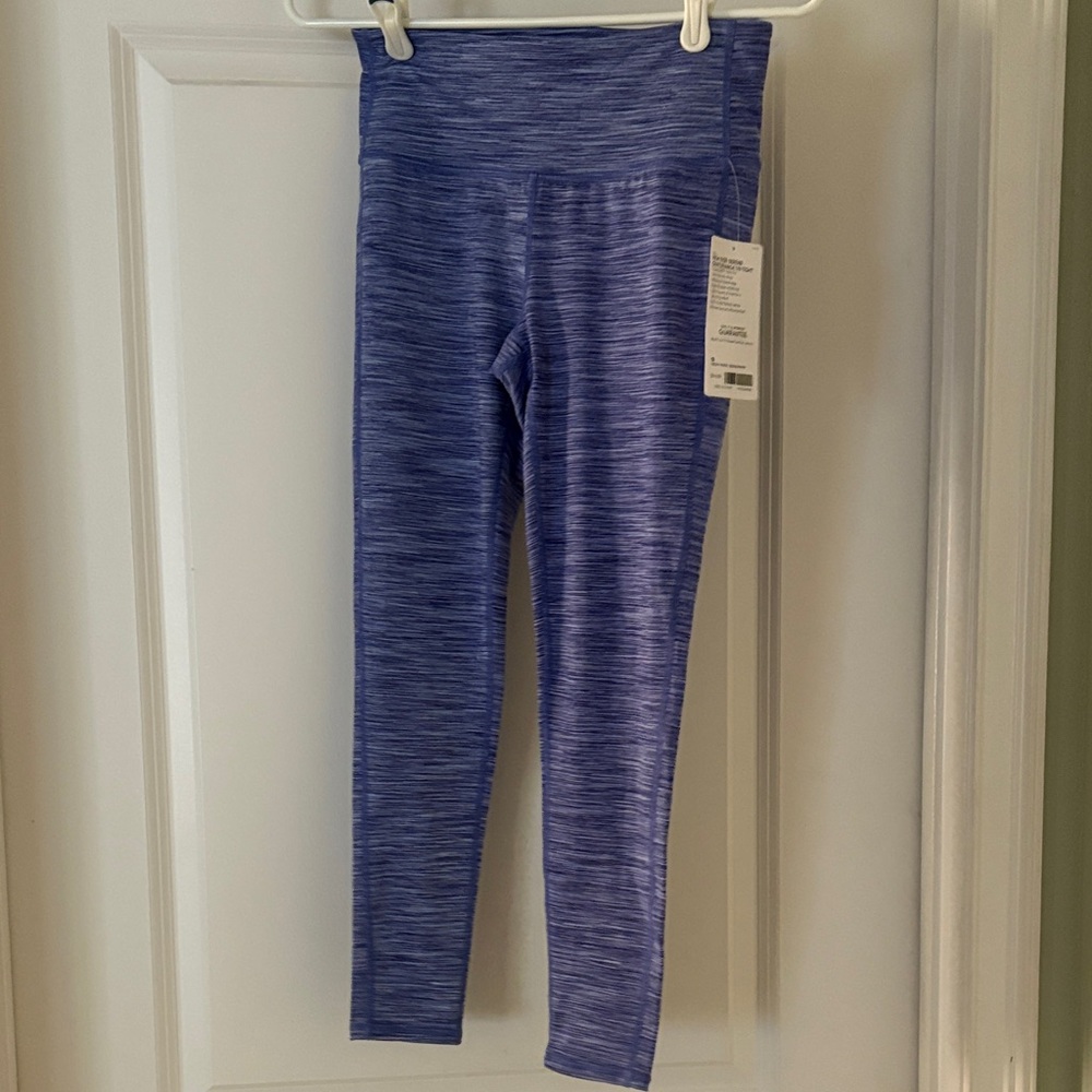 Athleta Blue Heathered Leggings